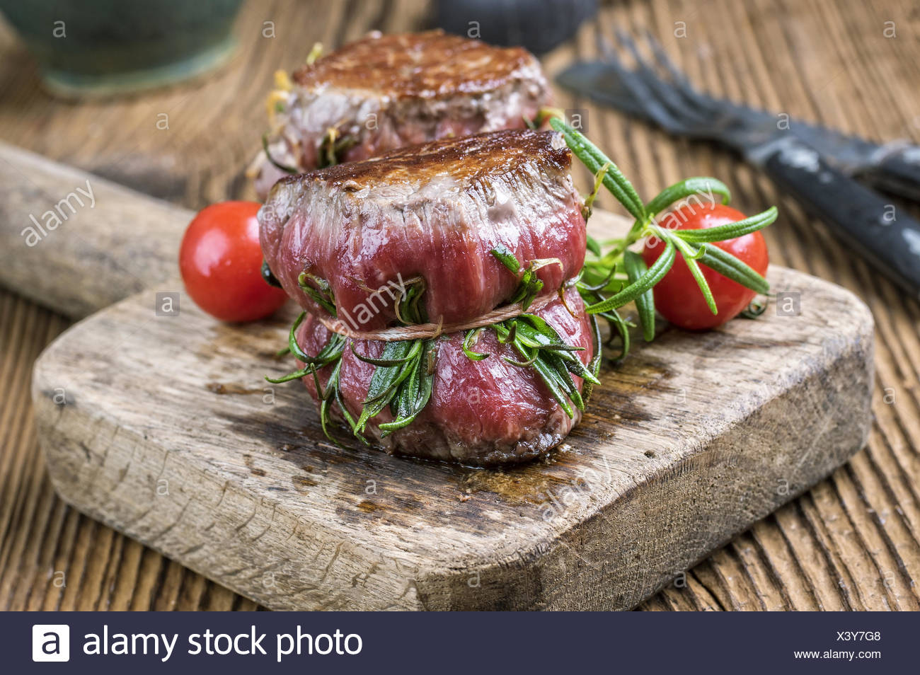 Medallón de filete de ternera Foto de stock