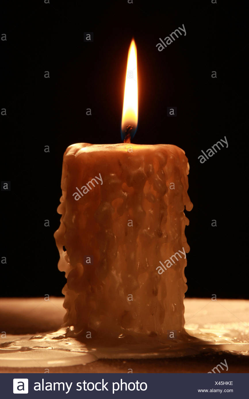 Vela encendida, Río Claro, Sao Paulo, Brasil Foto de stock