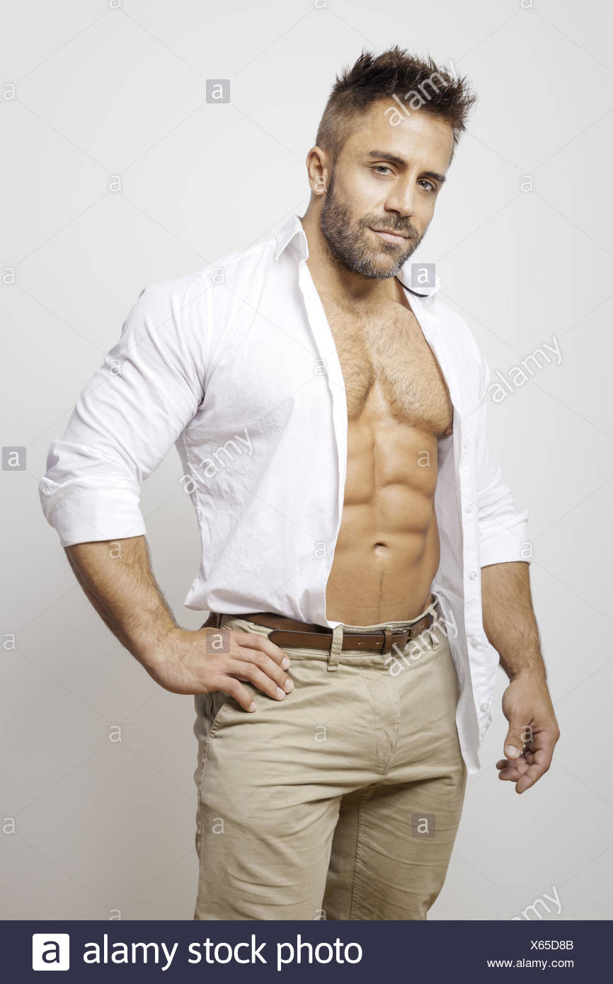 camisa abierta hombre