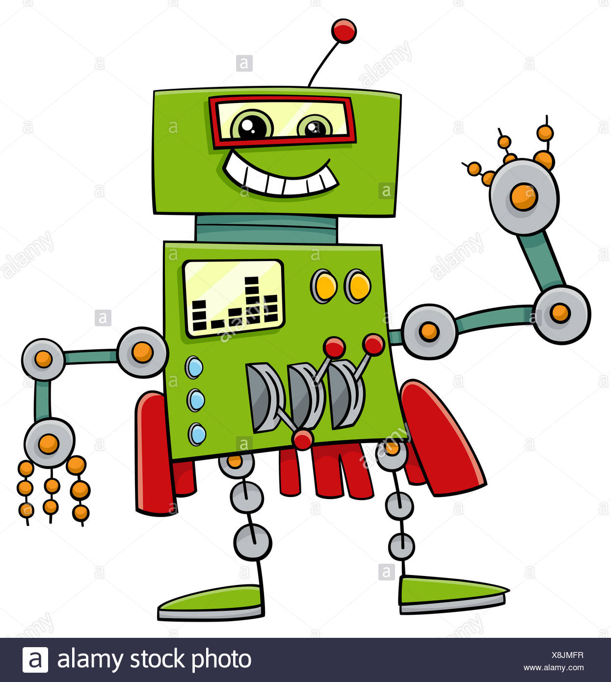 Robot De Dibujos Animados Fotos e Imágenes de stock Alamy