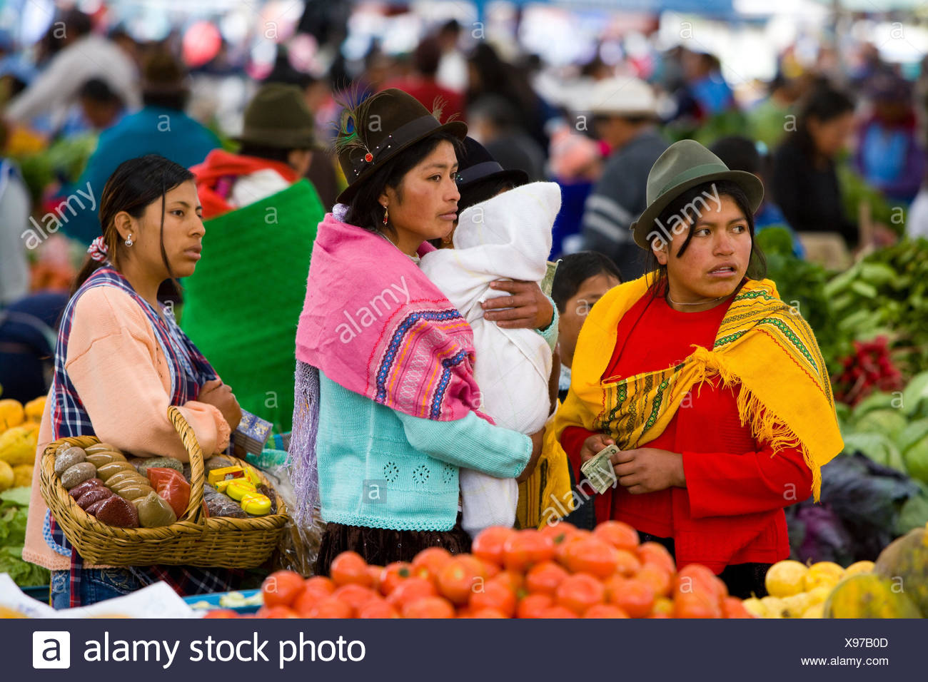Comprando Verduras Ecuador Fotos e Imágenes de stock Alamy