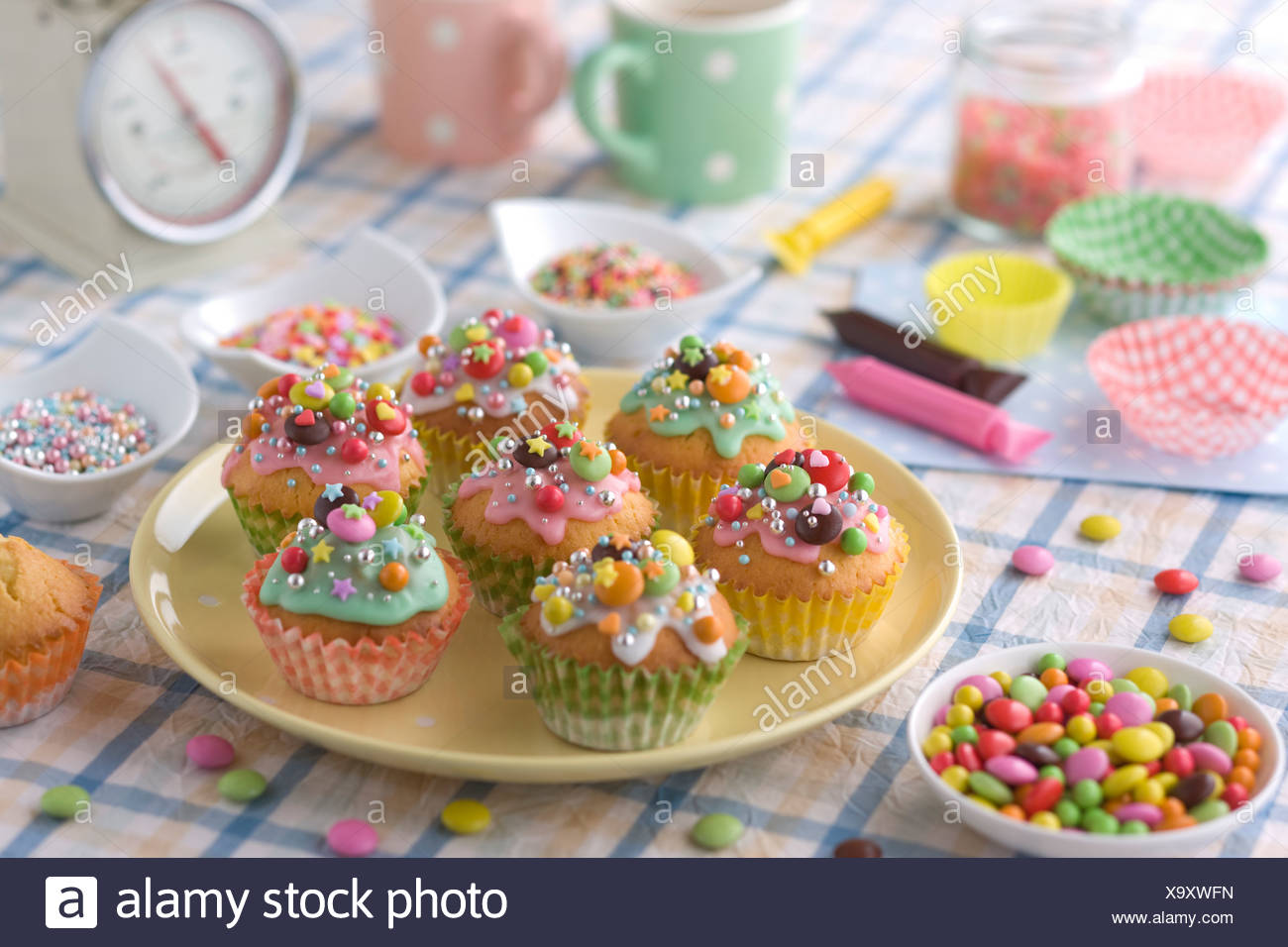 Decorado Cupcake Foto de stock