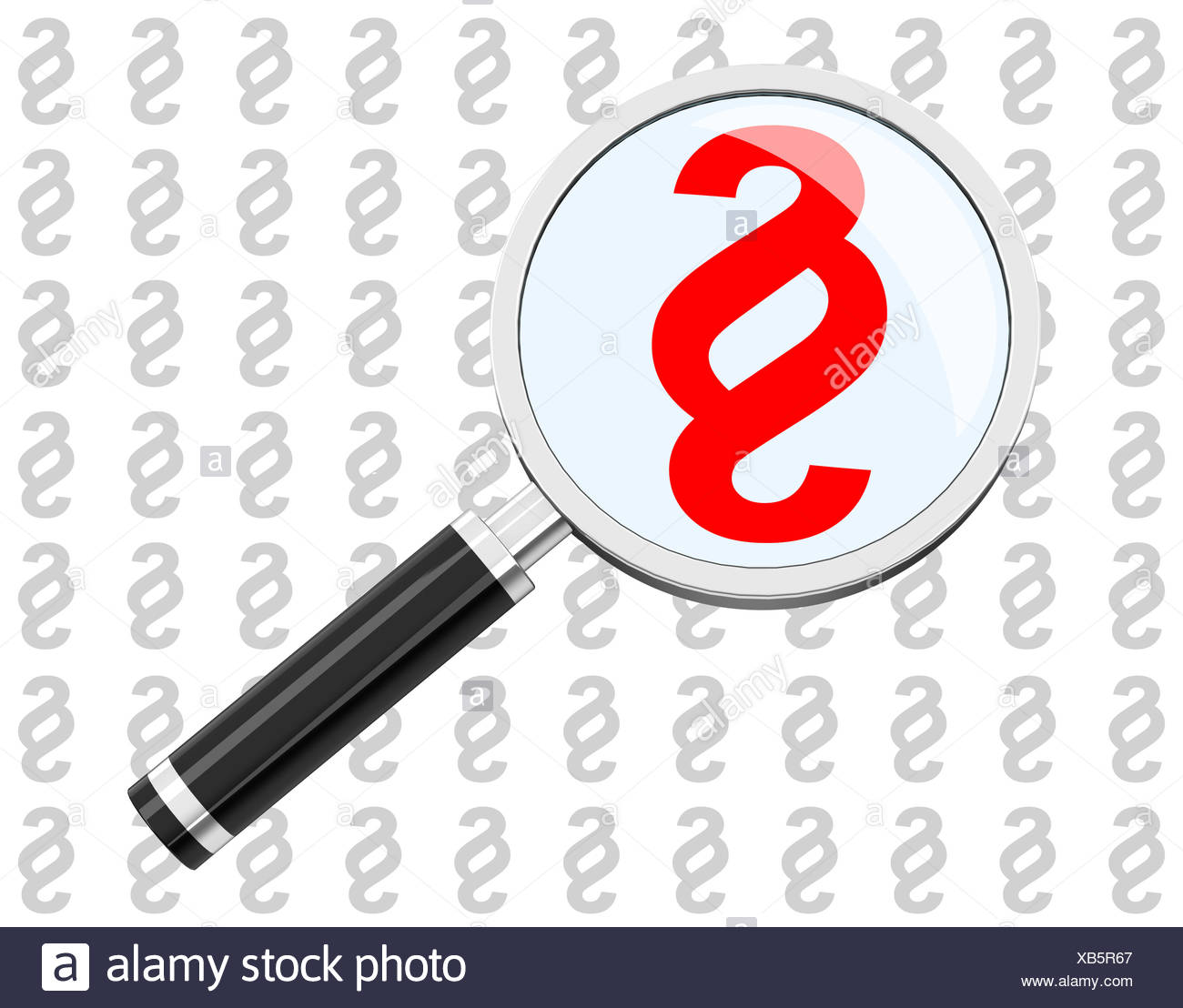 El párrafo rojo Foto de stock