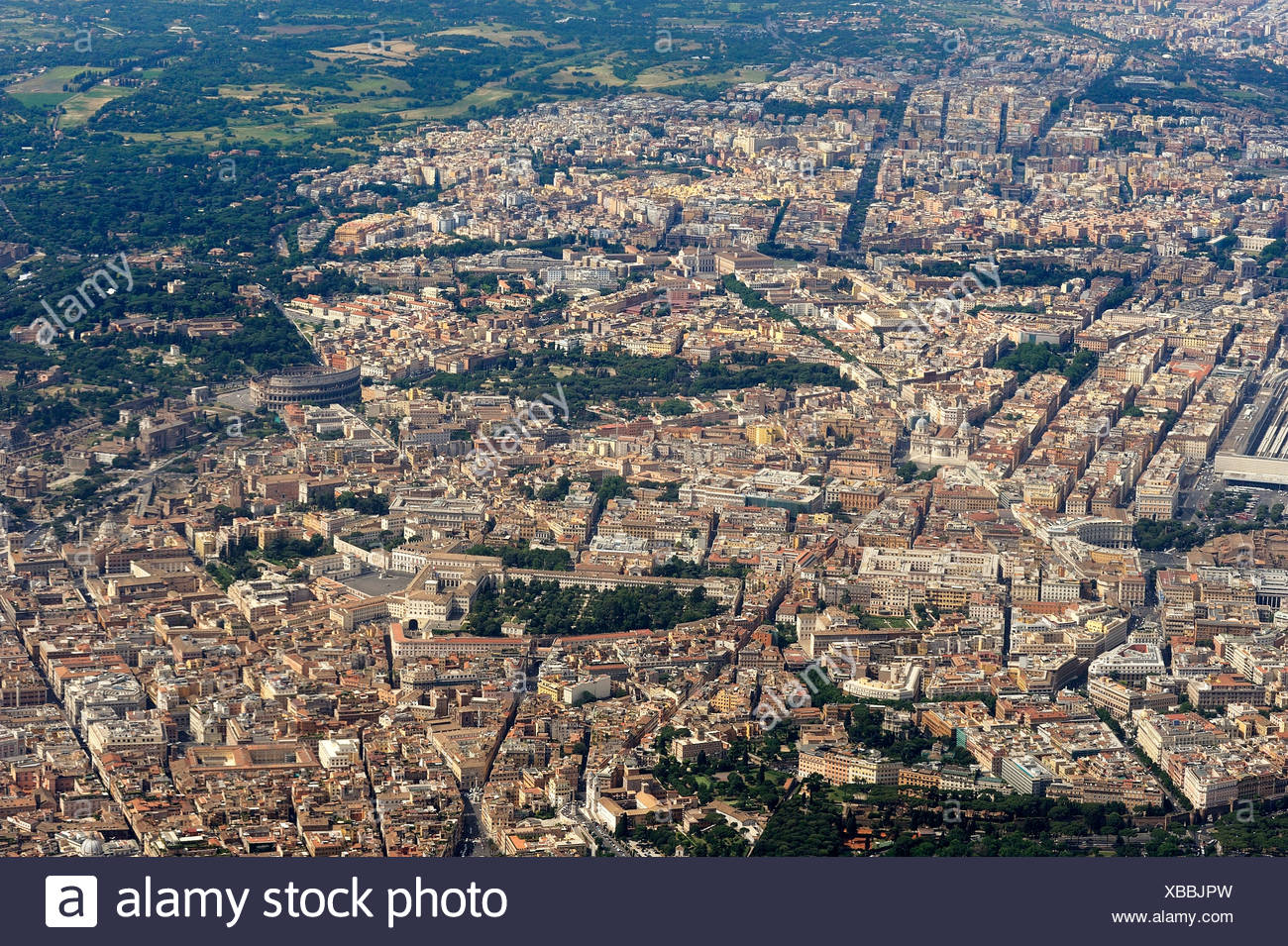 Vista Aerea De Roma Fotografia De Stock Alamy
