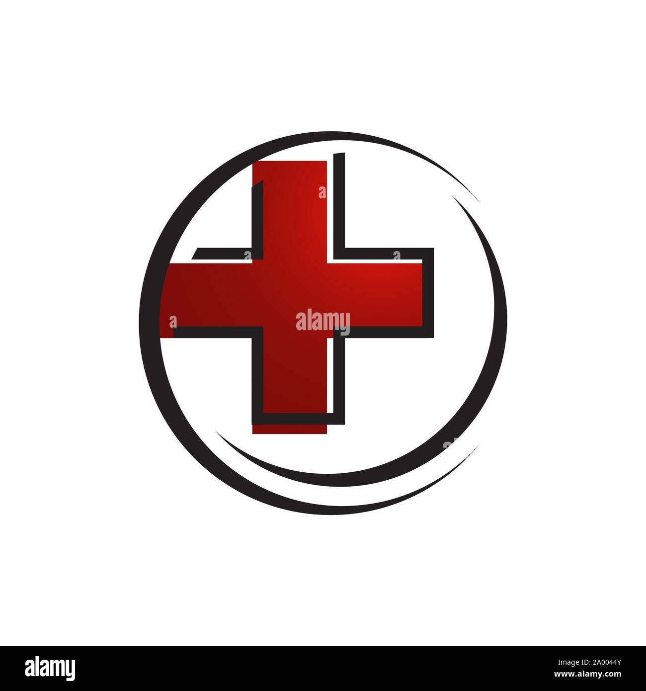 Les soins médicaux de la croix rouge logo design logo template vector illustration Illustration de Vecteur