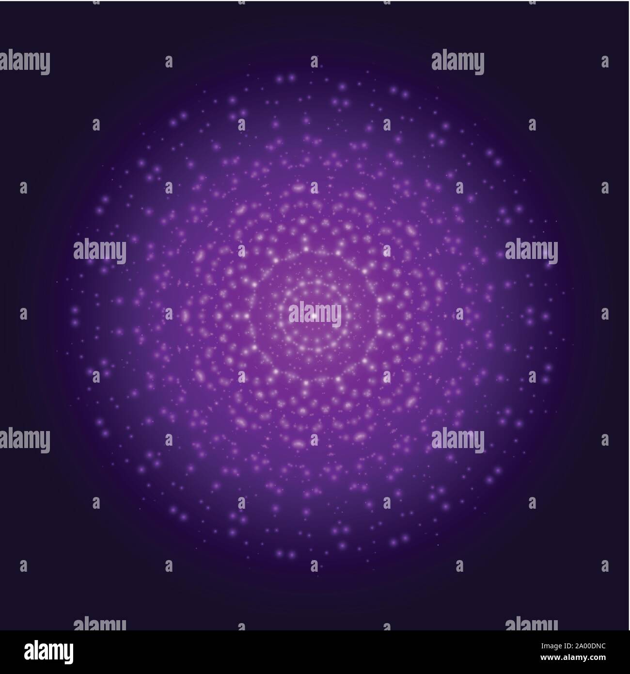 Purple light mandala. Abstract vector ornament Illustration de Vecteur