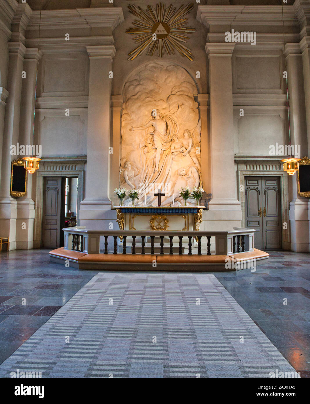 Intérieur de l'Église, Sveavagen Adolf Frederik, Stockholm, Suède Banque D'Images