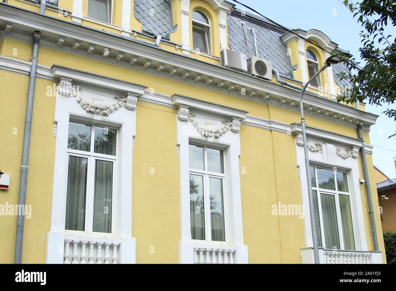 Façades de maisons et monuments maisons dans l'ancien quartier de Armenesc Banque D'Images