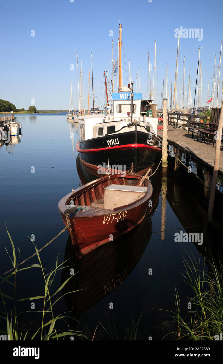 Kloster marina, l'île de Hiddensee, mer Baltique, Mecklembourg Poméranie occidentale, l'Allemagne, de l'Europe Banque D'Images