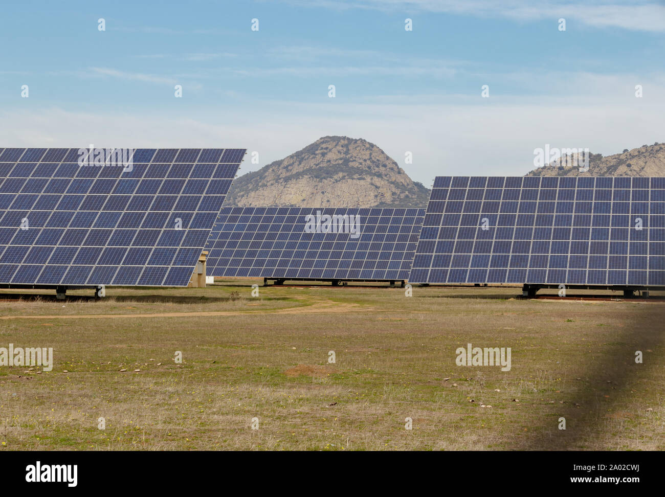 Alange / Espagne - 20 janvier 2018 : batterie solaire géant en Alange Espagne Banque D'Images