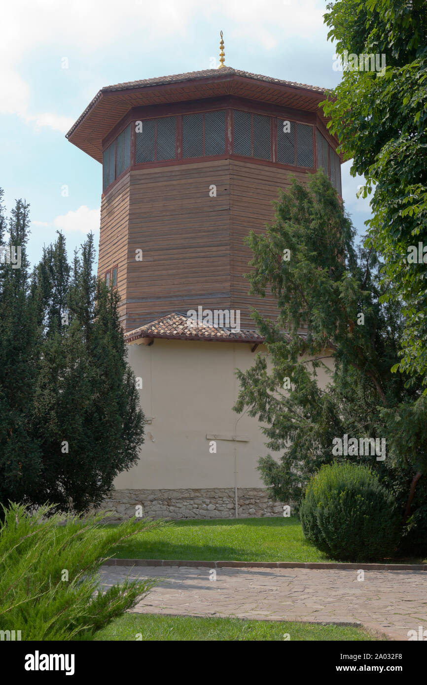 Bakhtchyssaraï, Crimée, Russie - le 22 juillet 2019 : tour du Khan Bakhchisaray Palace, Crimée Banque D'Images