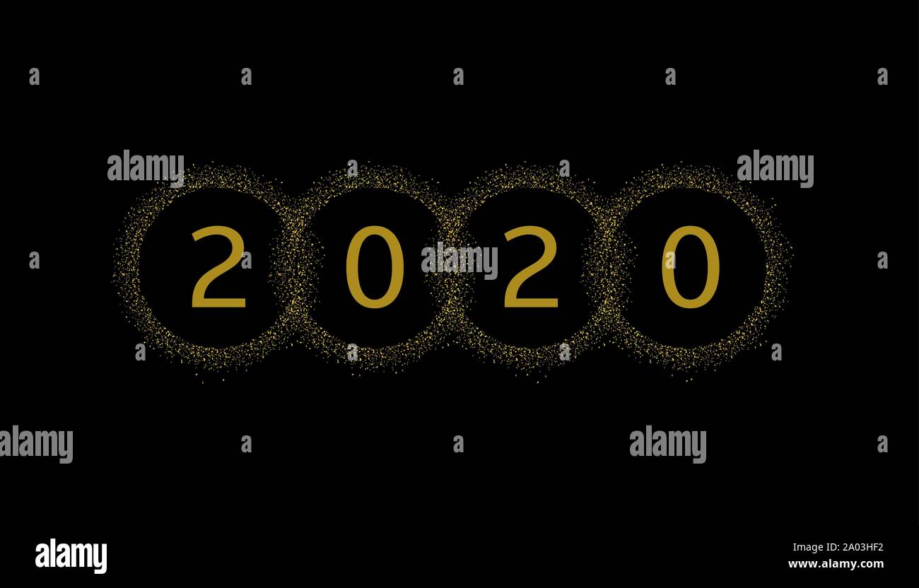 Bonne année 2020 Illustration de Vecteur