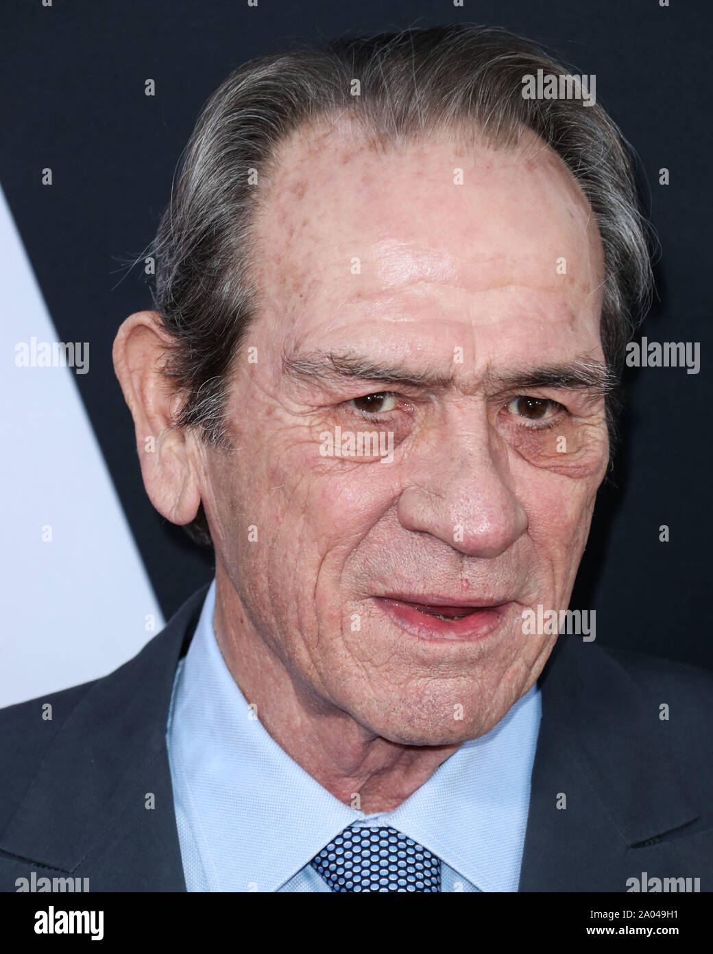 HOLLYWOOD, LOS ANGELES, CALIFORNIE, USA - 18 SEPTEMBRE : l'Acteur Tommy Lee Jones arrive à la première de Los Angeles de la 20th Century Fox's 'Ad Astra' tenue au cinéma ArcLight Cinerama Dome d'Hollywood, le 18 août 2019 à Hollywood, Los Angeles, Californie, États-Unis. (Photo par Xavier Collin/Image Press Office) Banque D'Images