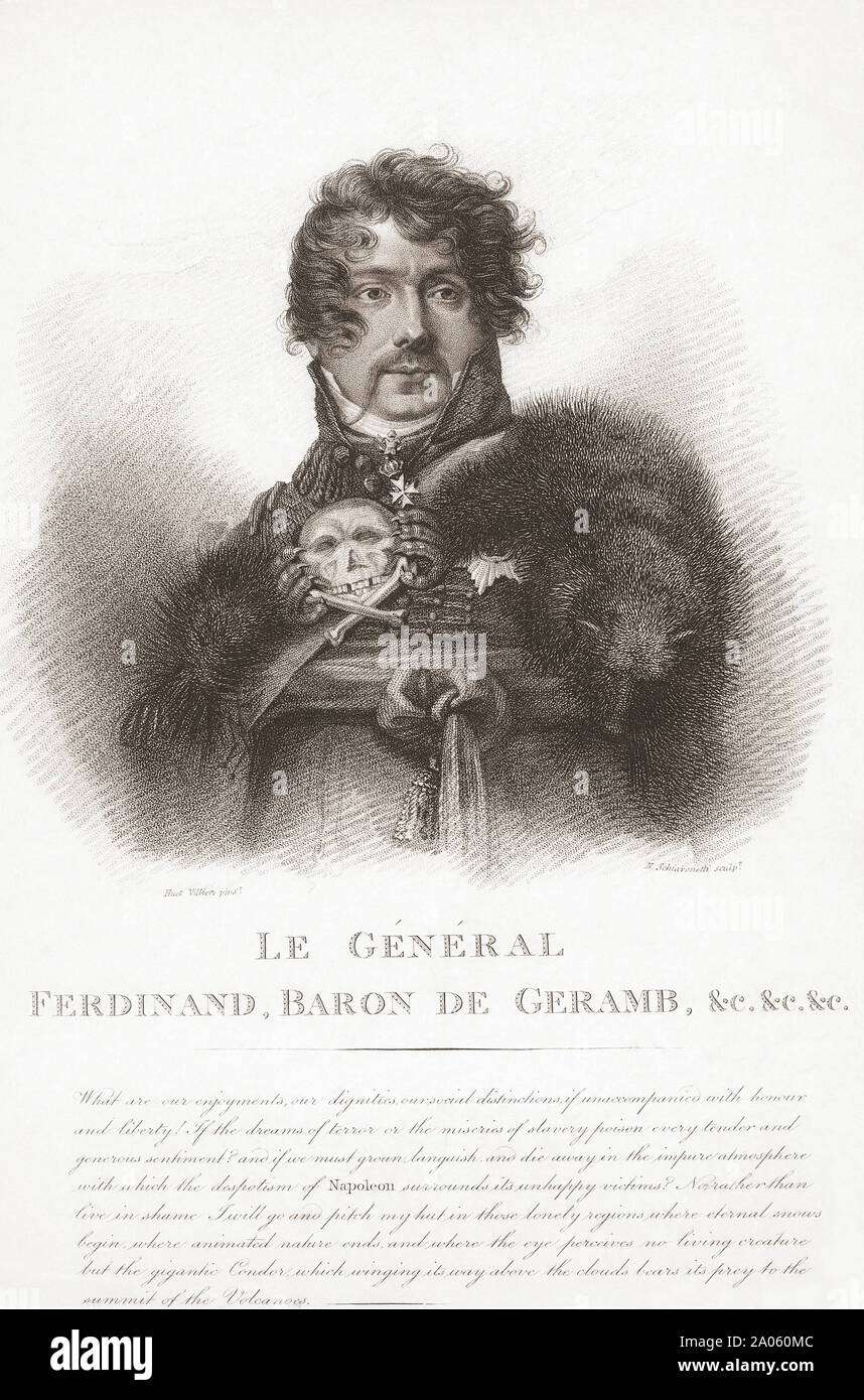 Ferdinand de Géramb, 1772 - 1848. Aristocrate français (même si c'est contesté), soldat et moine trappiste. Banque D'Images