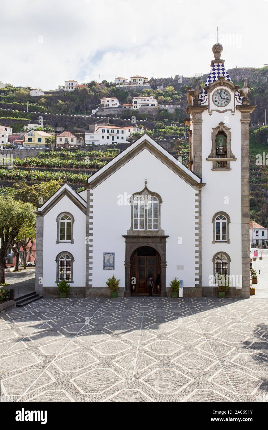 Igreja Matriz de São Bento ou l'église Saint Benoît en Ribeira Brava sur l'île de Madère, Portugal Banque D'Images