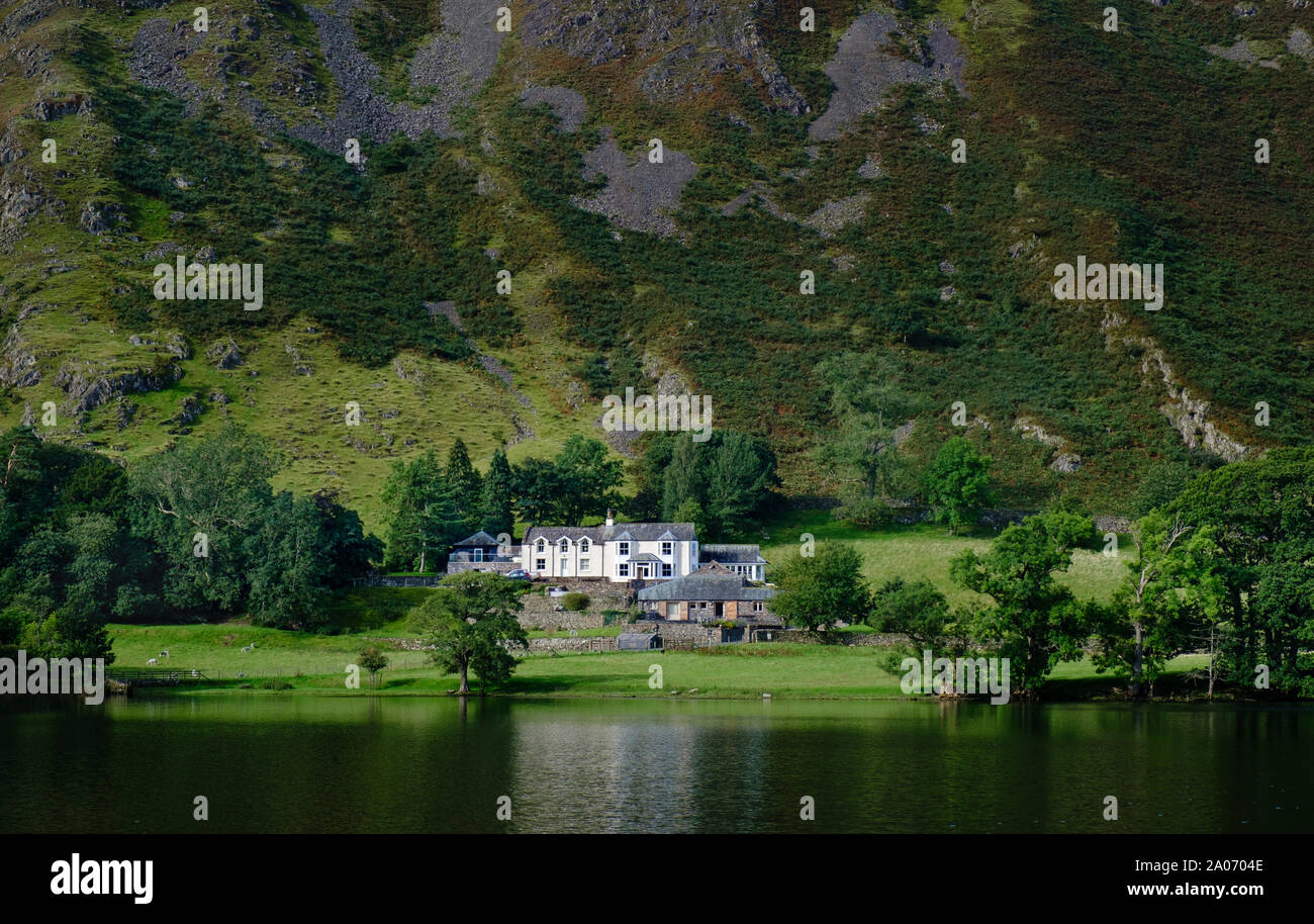 Waternook estate hôtel sous Hallin est tombé près de Howtown sur le lac Ullswater dans le Lake District Banque D'Images