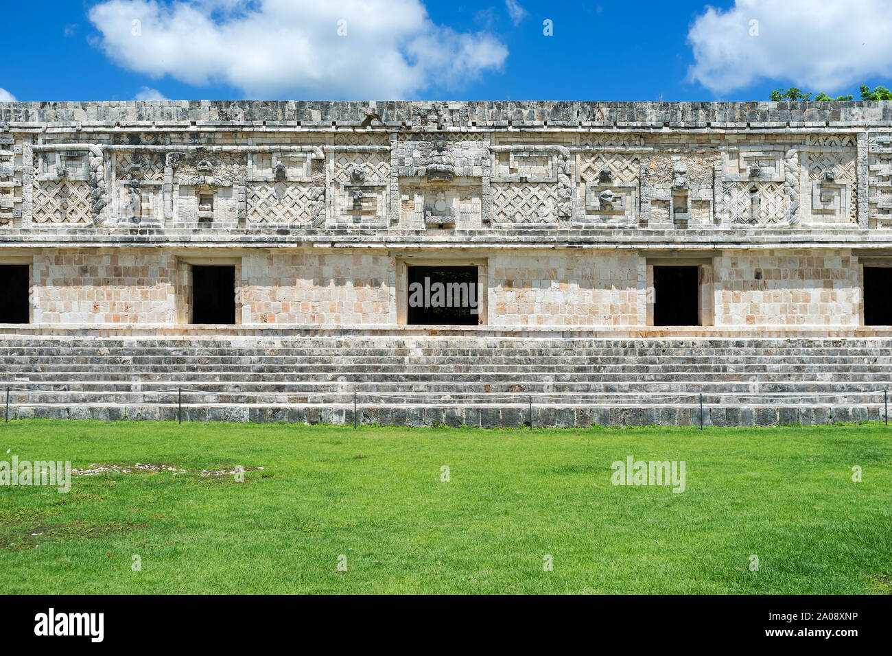 Nonnes des moniales. Ruines de Uxmal, Yucatan, Mexique Banque D'Images