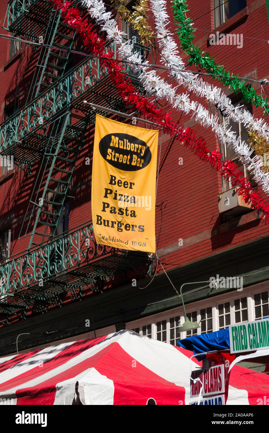 93ème fête annuelle de San Gennaro dans Little Italy, New York City, USA Banque D'Images