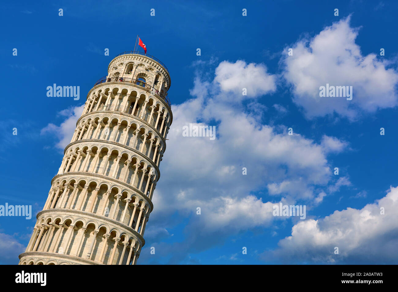 Tour de Pise clocher, la Piazza dei Miracoli, Pisa, Italie Banque D'Images
