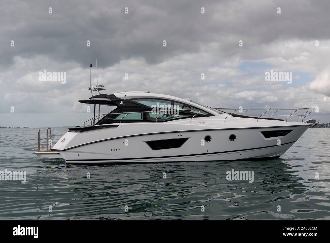 Beneteau Gran Turismo 40 motor yacht. Banque D'Images