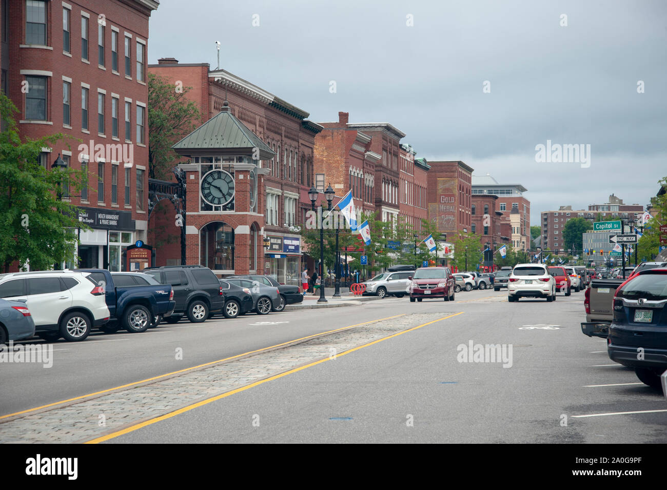 North Main Street Concord New Hampshire USA Banque D'Images