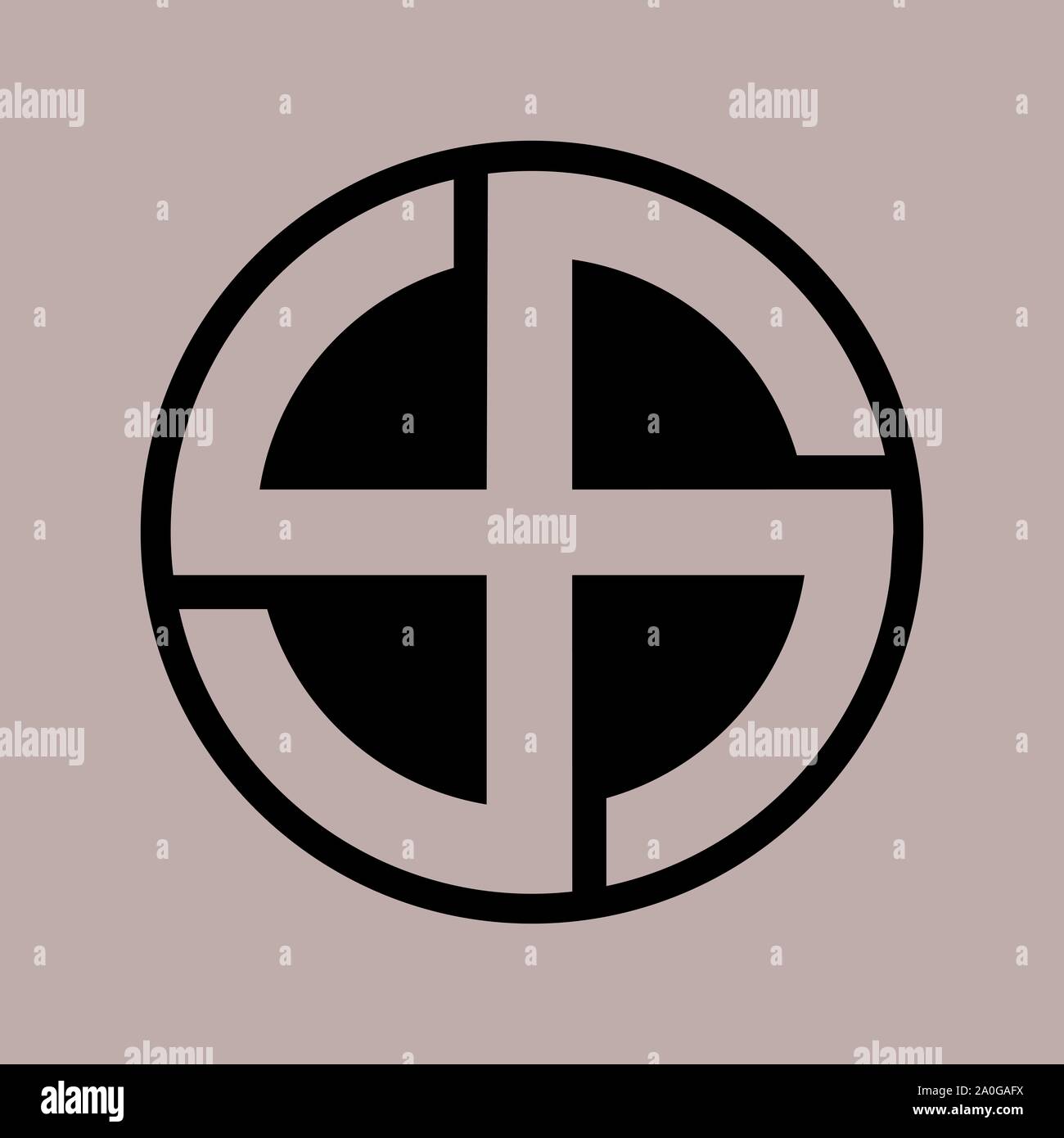 Symbole de la société Thulé Banque D'Images