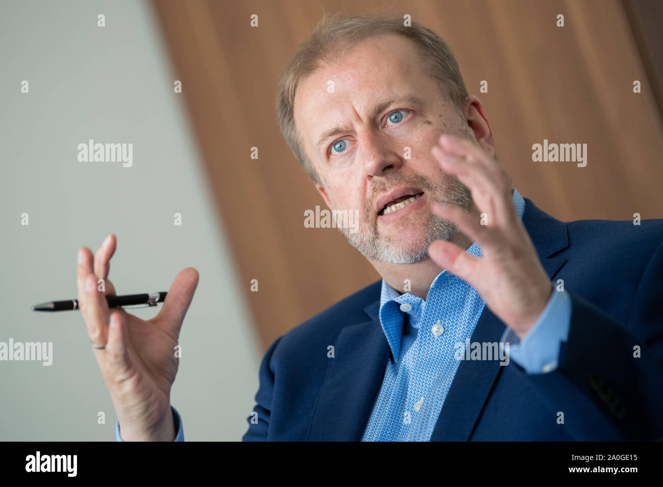Berlin, Allemagne. 18 Sep, 2019. Ingo Schiller, directeur financier de Hertha BSC Berlin à la dpa entrevue. (Dpa : Ingo Schiller : "Nous sommes engagés à la croissance") Crédit : Tom Weller/dpa/Alamy Live News Banque D'Images
