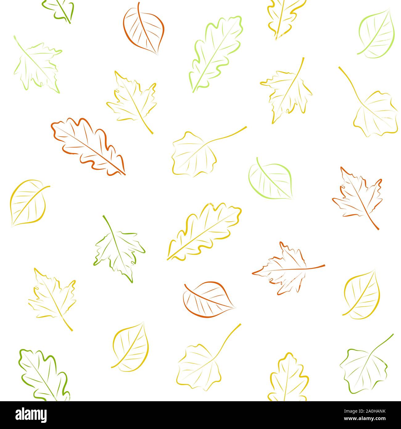 Modèle transparent avec les feuilles d'automne Illustration de Vecteur