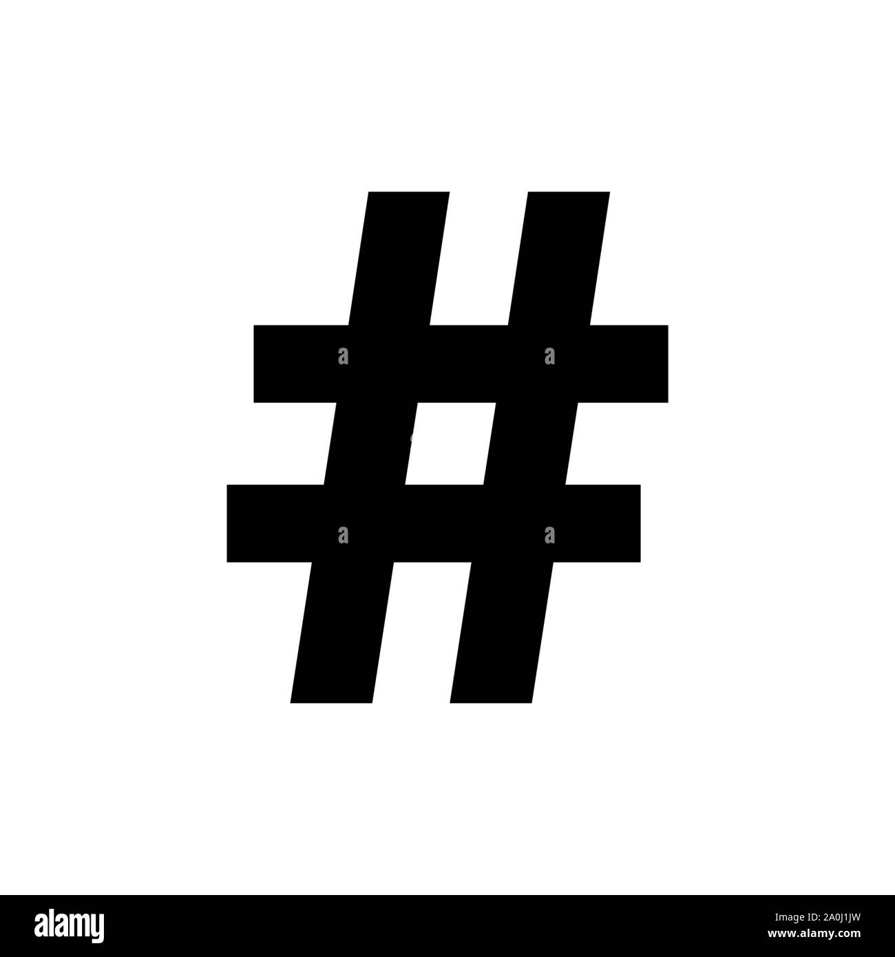 Hash Tag Symbol Banque d'images vectorielles - Alamy