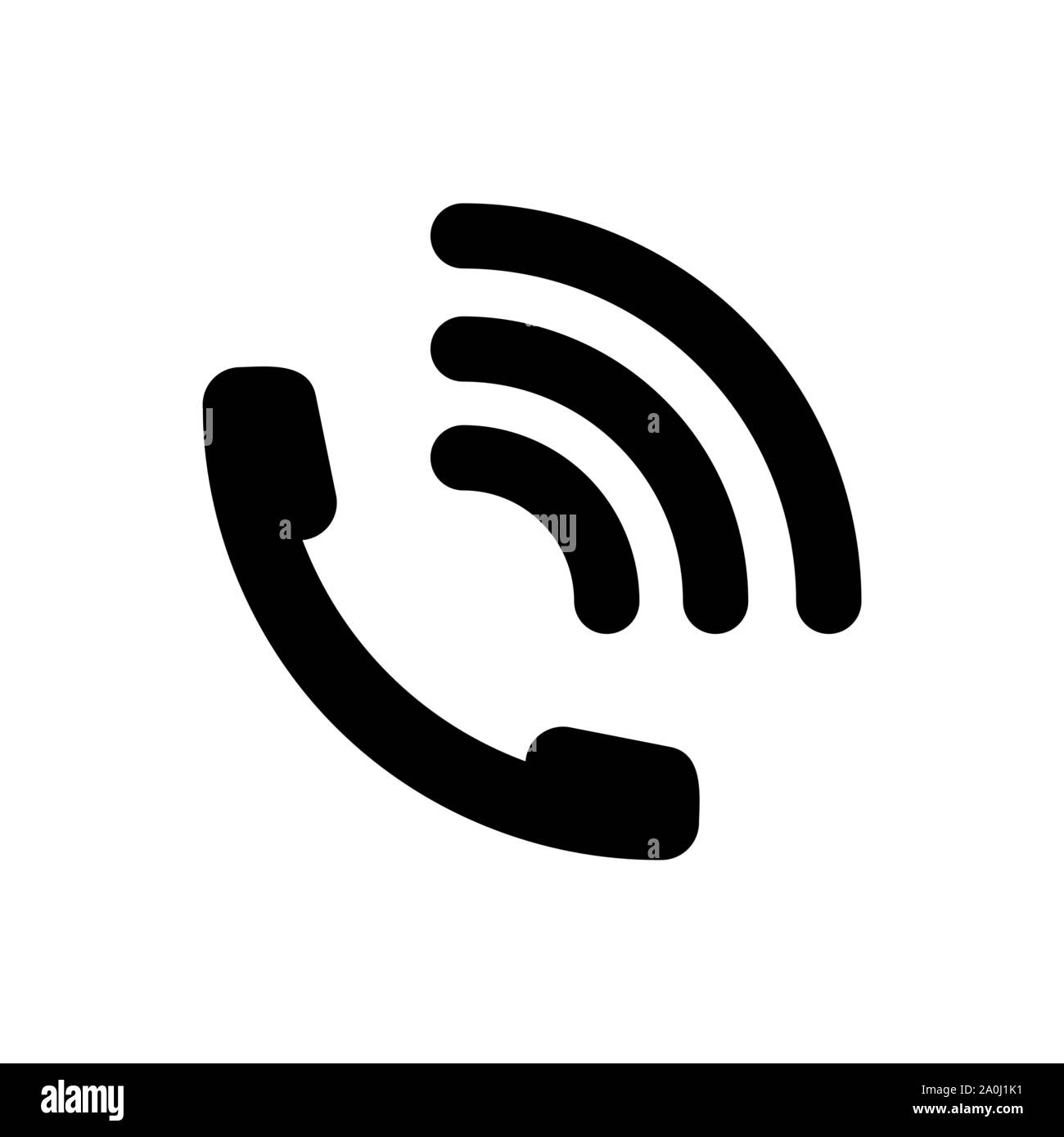 L'icône Appel téléphonique illustration vectorielle. Symbole de téléphone. Illustration de Vecteur