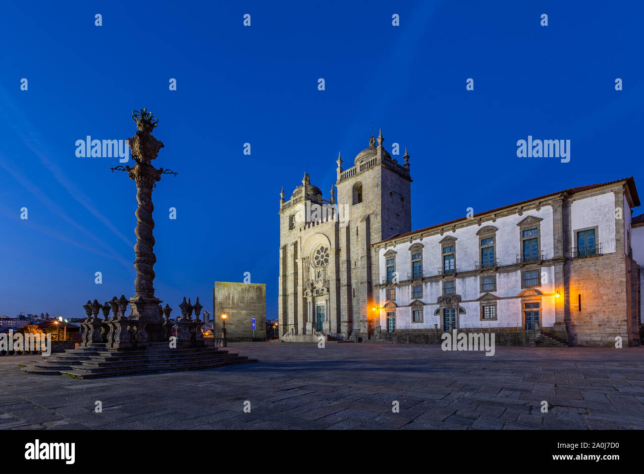 La cathédrale de Porto, se do Porto Banque D'Images