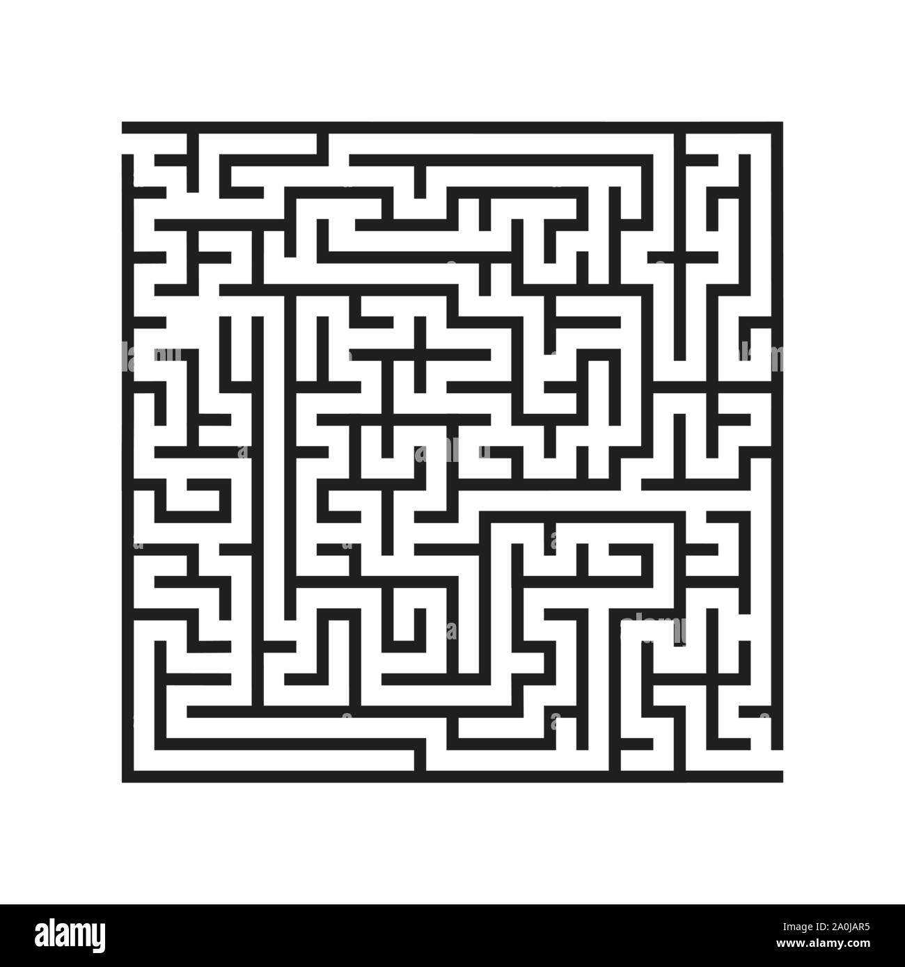 L'élément de conception de forme de labyrinthe. Illustration de Vecteur