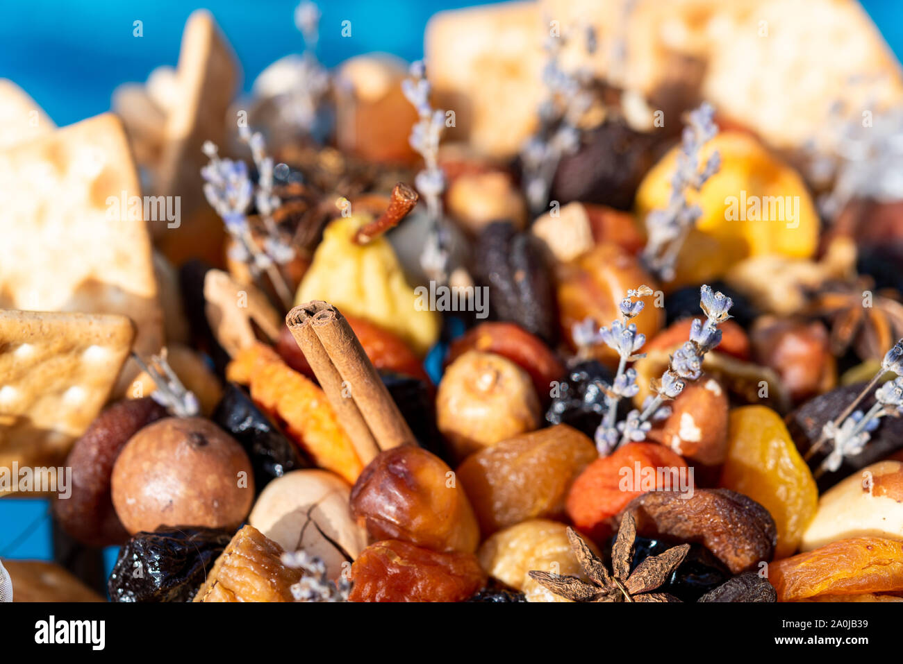 Bouquet de fruits secs. Close-up Banque D'Images