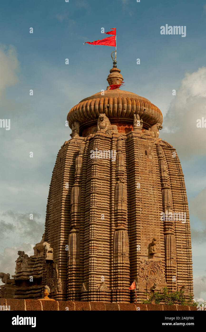 27 juil 2007 Lingaraja temple Shiva comme Lingaraja, Adi Shiva, Adidev Tribhuvaneshwara (Maheswara, Bhubaneswar,)- 11ème siècle Architecture Kalinga à CE Banque D'Images