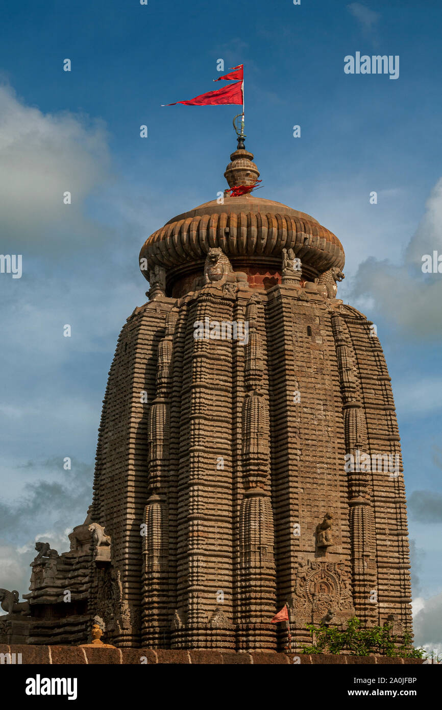 27 juil 2007 Lingaraja temple Shiva comme Lingaraja, Adi Shiva, Adidev Tribhuvaneshwara (Maheswara, Bhubaneswar,)- 11ème siècle Architecture Kalinga à CE Banque D'Images