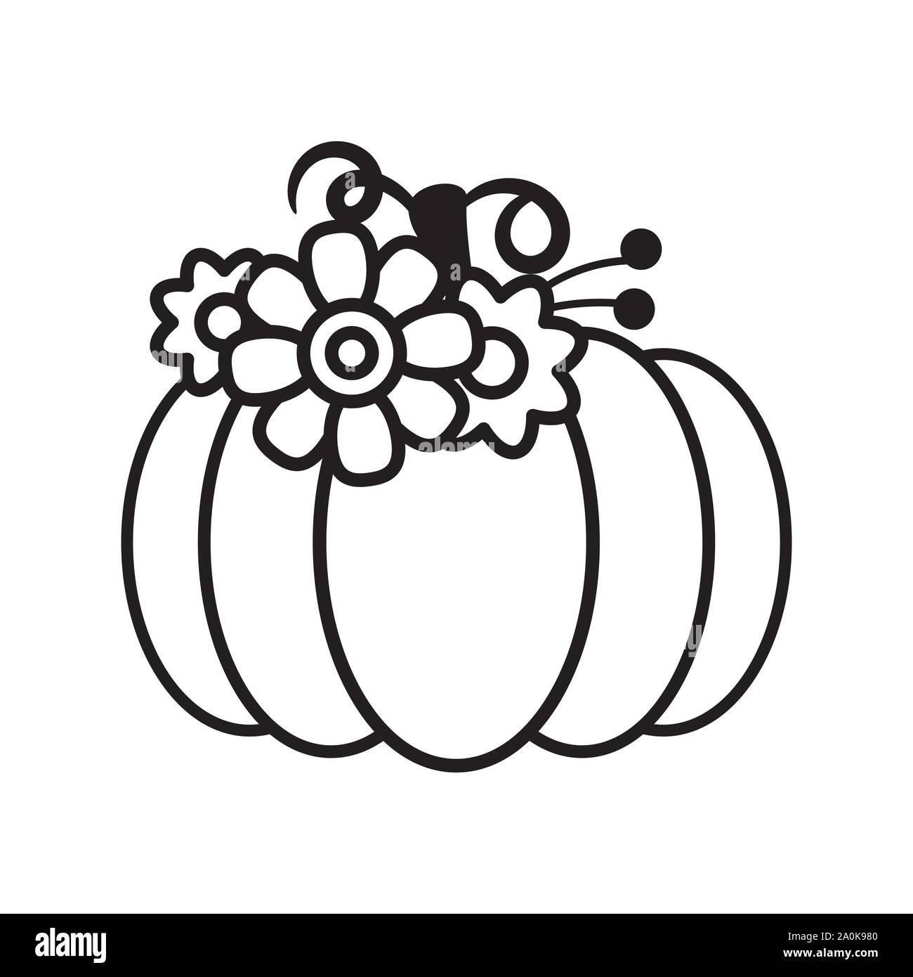 Vector cut out pumpkin ensemble décoratif. Illustration de Vecteur