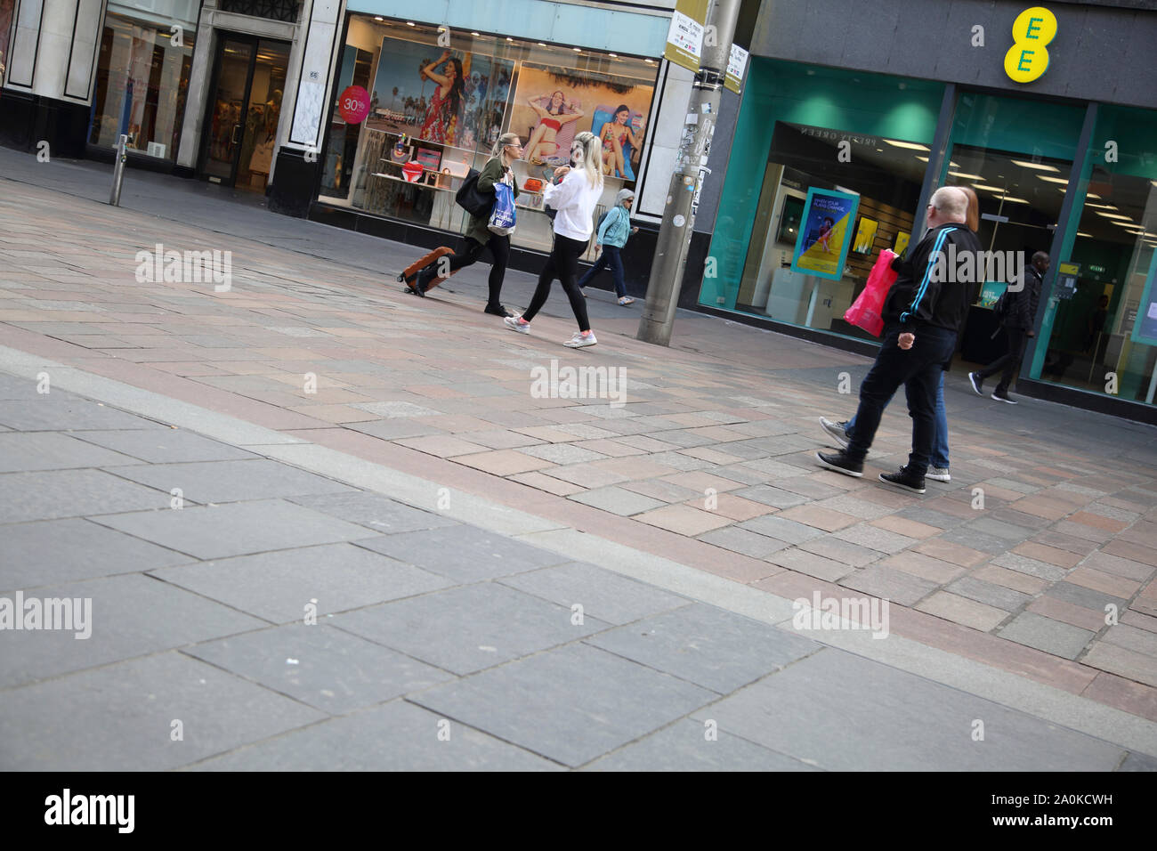 L'Écosse Glasgow Buchanan Street Piétons Banque D'Images