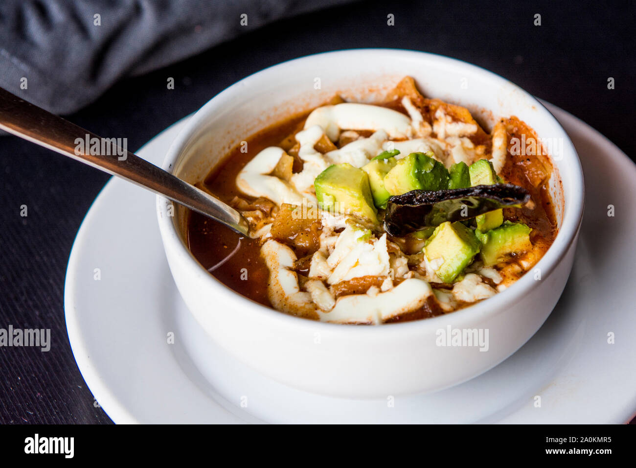 Des plats de cuisine en Tequila, Jalisco, Mexique. Banque D'Images