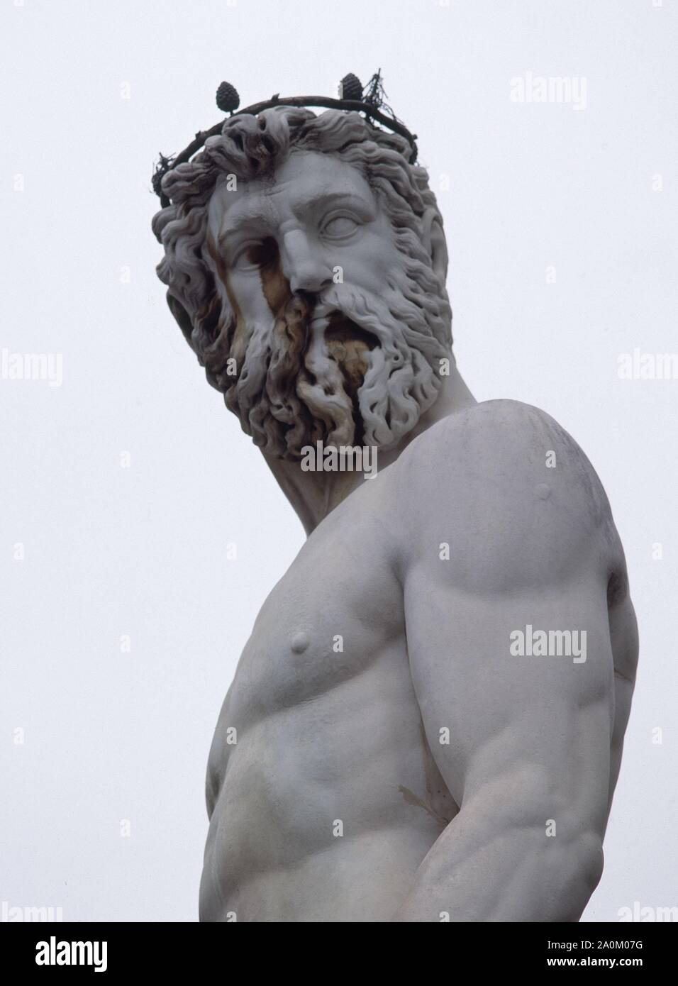 DETALLE DE LA FUENTE DE NEPTUNO - SIGLO XVI - MANIERISMO ITALIANO. Auteur : Bartolomeo Ammannati. Lieu : extérieur. Florenz. ITALIA. Banque D'Images