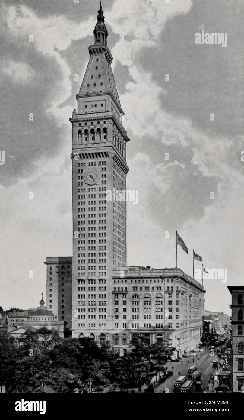 La Metropolitan Life Insurance Building, New York City, vers 1915 Banque D'Images