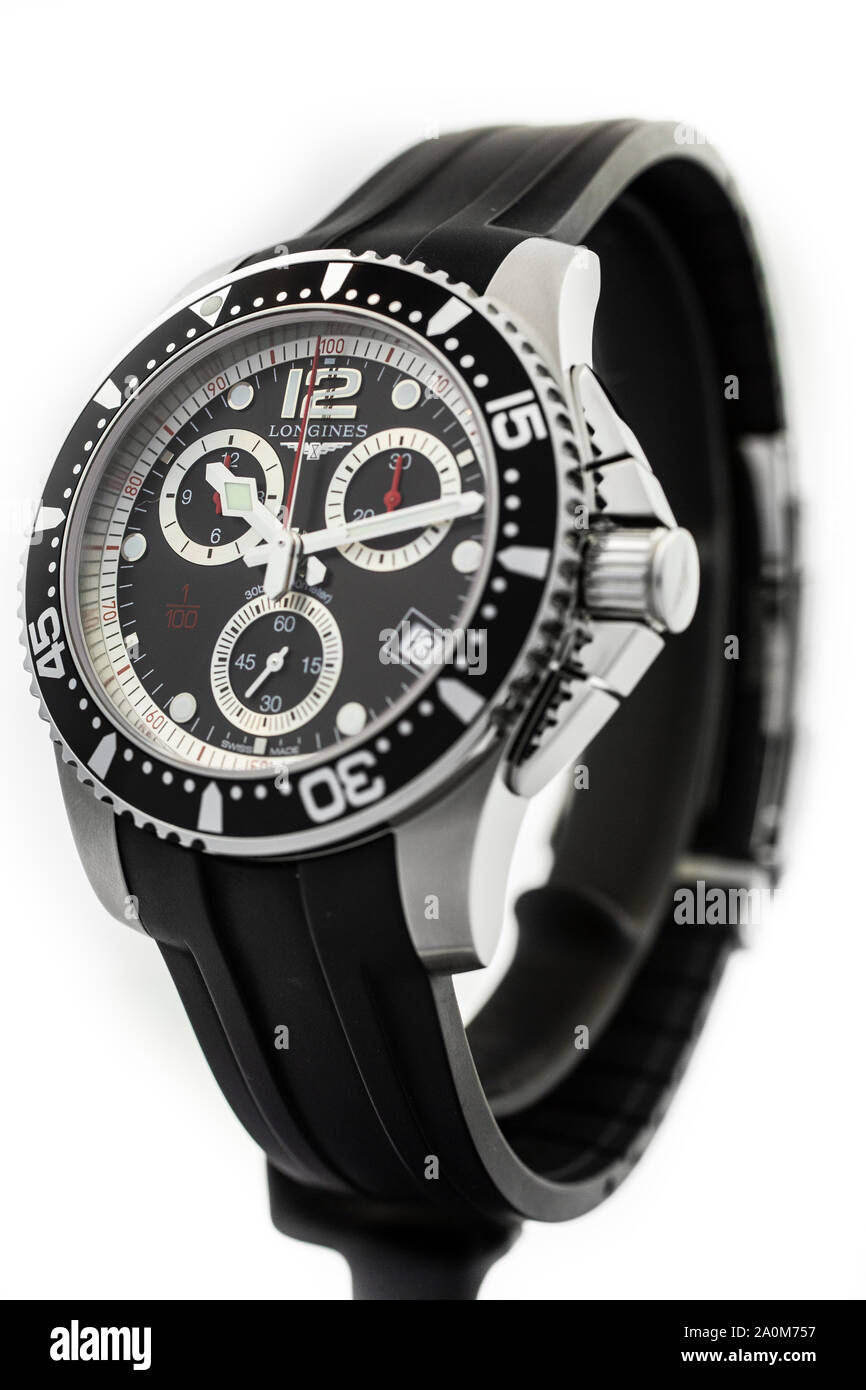 Montre Longines Hydroconquest Auto Cadran Bleu Bracelet Acier 39mm
