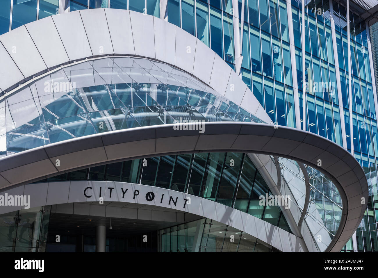 Point de ville immeuble de bureaux sur Ropemaker Street, City of London, Angleterre, Royaume-Uni Banque D'Images