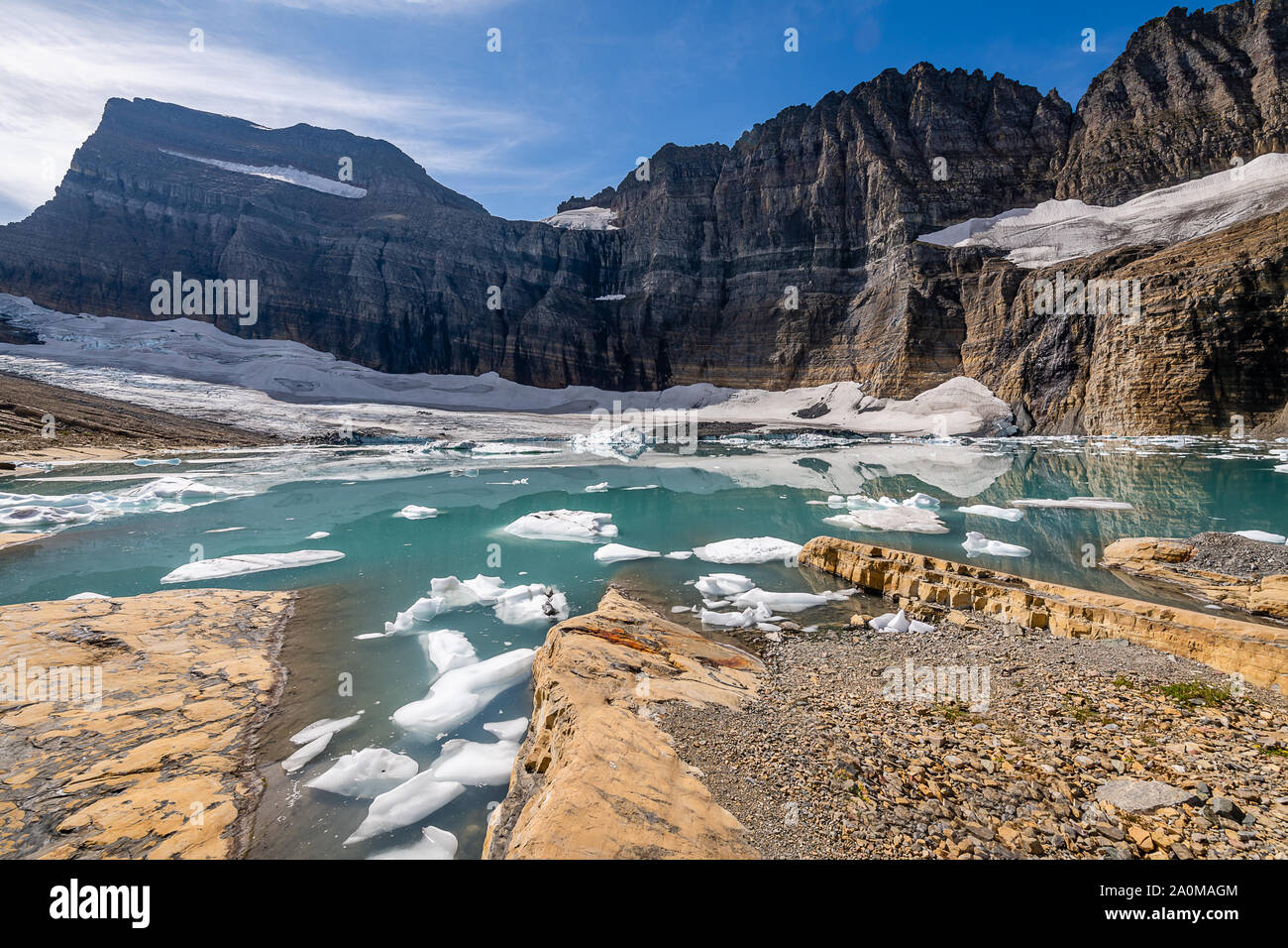 Grinnell Glacier, Glacier National Park Banque D'Images