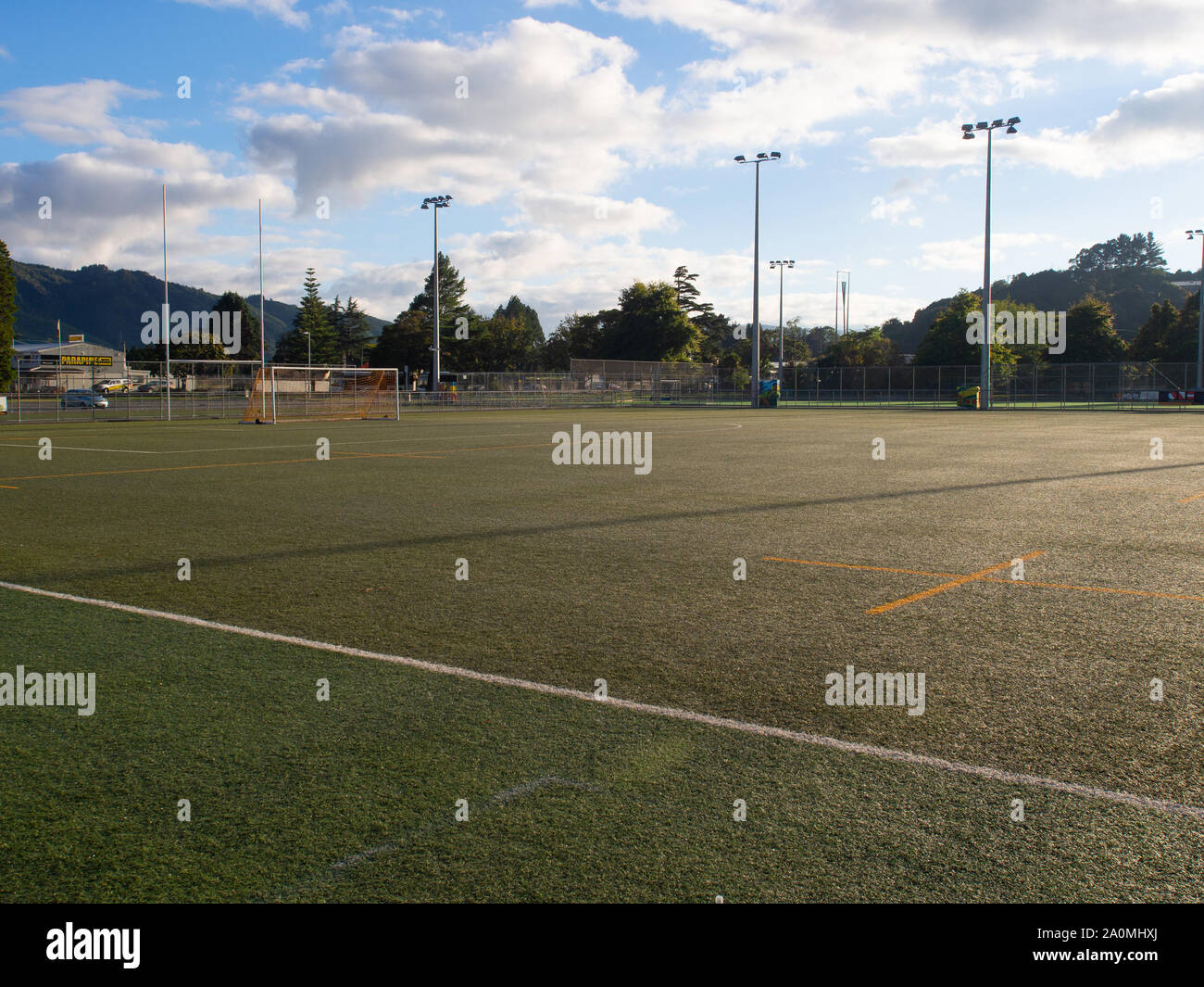 Terrain de sport à Maidstone Park Upper Hutt Banque D'Images