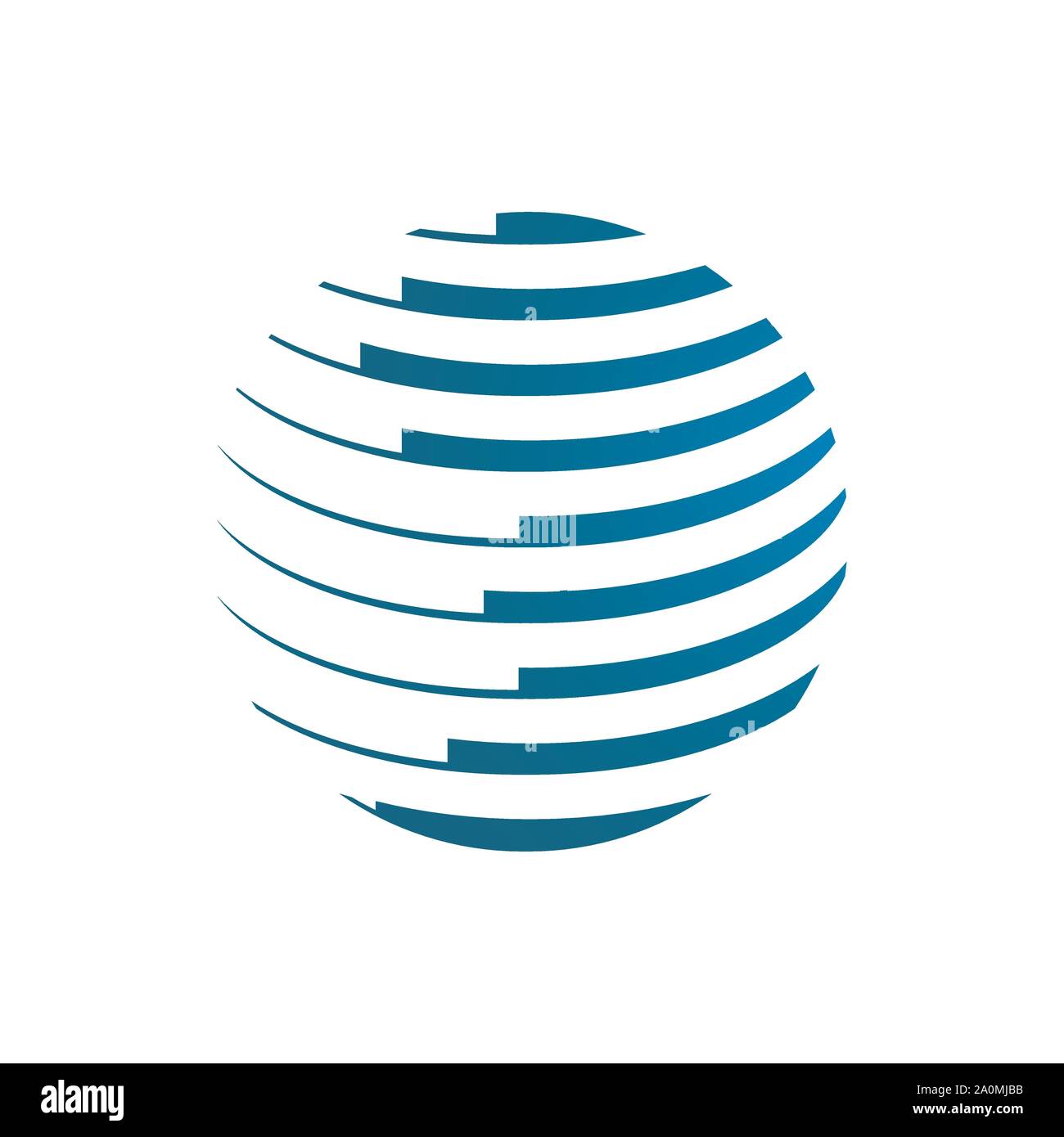 Résumé global de la technologie de conception de logo globe illustrations vectorielles Illustration de Vecteur