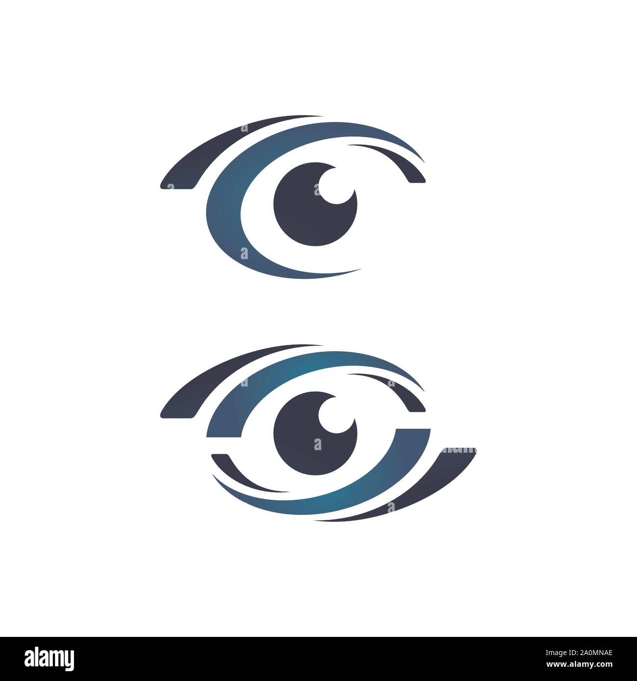 Yeux optique ophtalmologiste Logo design concept idée symbole vecteur Illustration de Vecteur