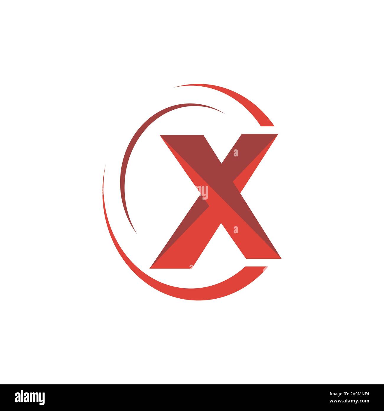 Creative X Lettre logo design vector concept illustration Illustration de Vecteur