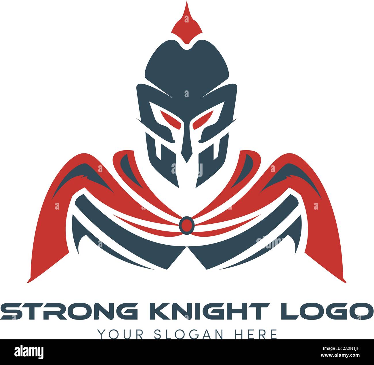 logo knights super-héros avec logo spartan Illustration de Vecteur