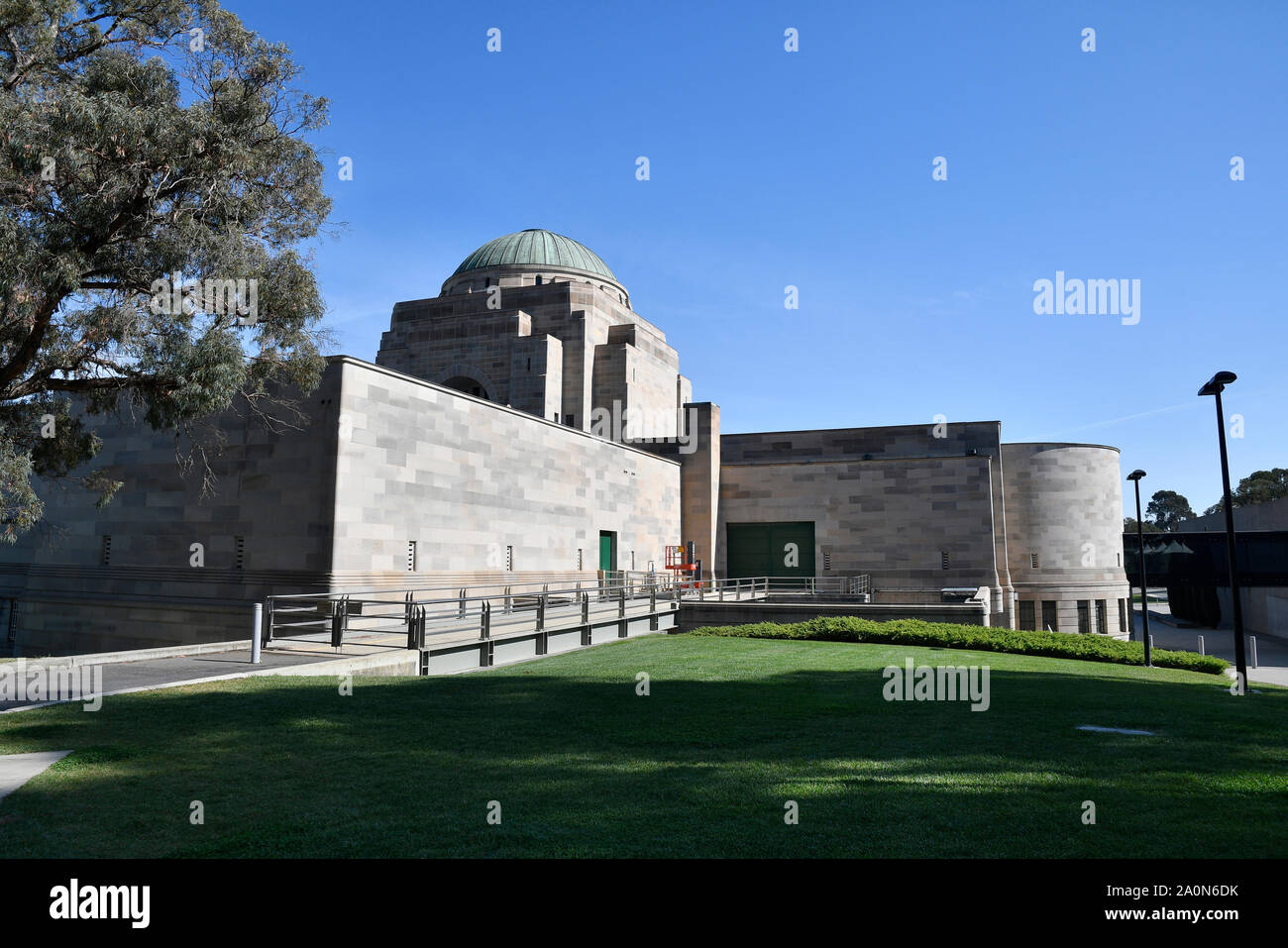 Vue extérieure de l'Australian War Memorial, Campbell, de l'Australie Banque D'Images