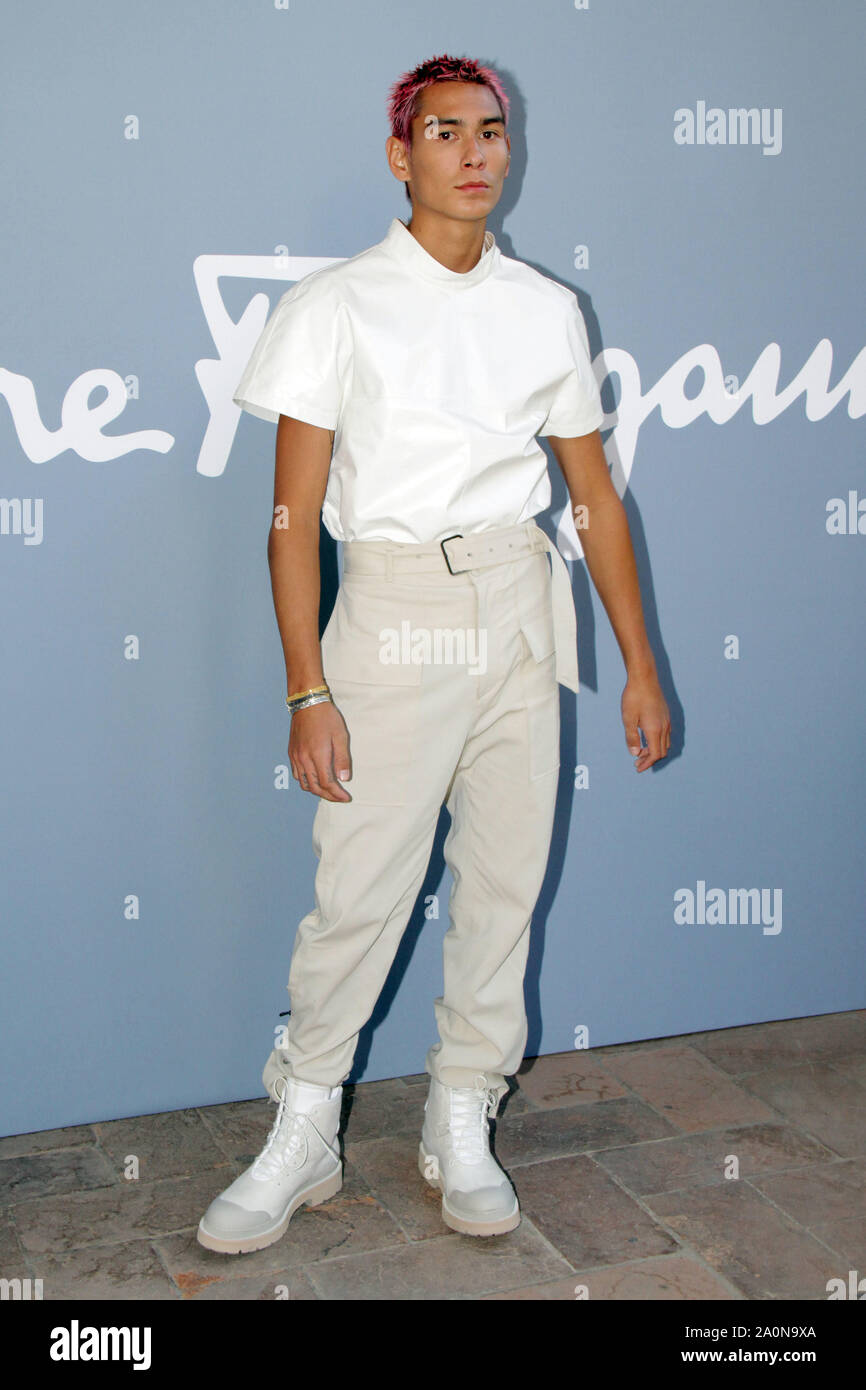 Milan, Italie. Sep 21, 2019. Milan Fashion Week printemps été 2020, les femmes. Milan, la mode féminine printemps été 2020. Arrivées de Salvatore Ferragamo. Crédit photo : Evan Mock : agence photo indépendante/Alamy Live News Banque D'Images